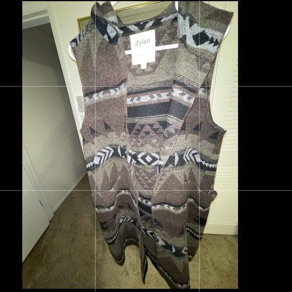 Anthropologie Dylan Midi Duster Vest - Picture 2 of 5